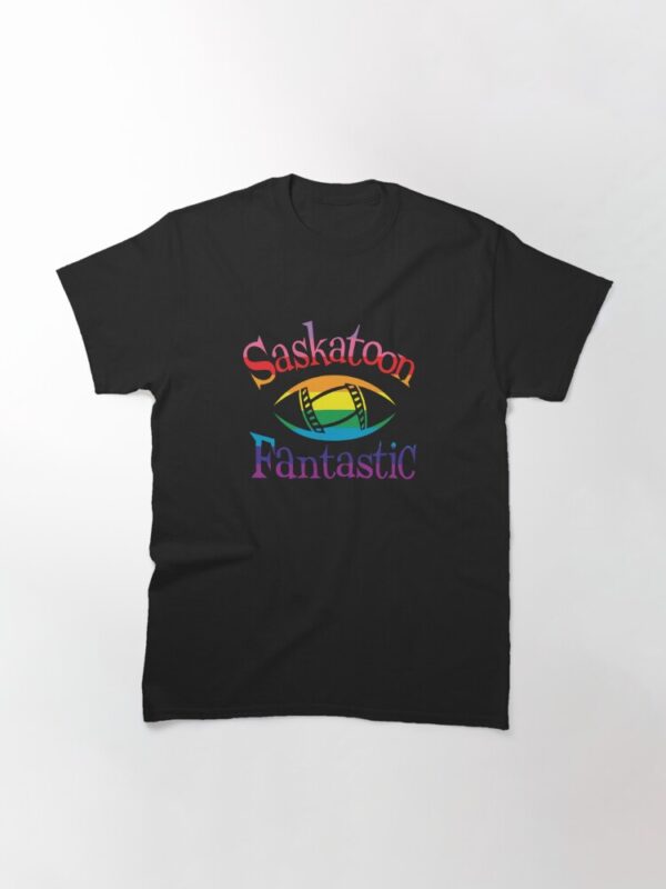 Saskatoon Fantastic Logo T-Shirt in Pride Colours - Image 6