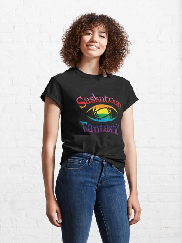 Saskatoon Fantastic Logo T-Shirt in Pride Colours - Image 4