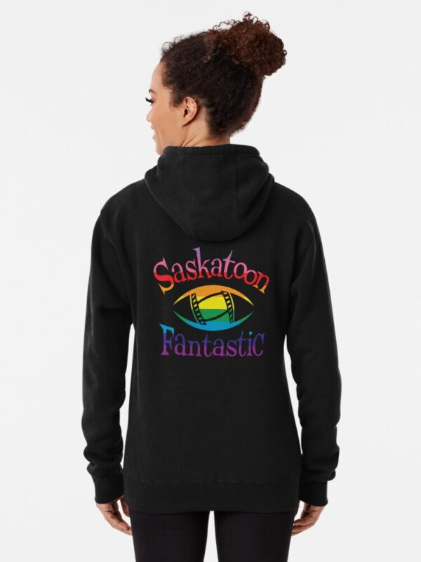 Saskatoon Fantastic Logo Pull-Over Hoodie in Pride Colours