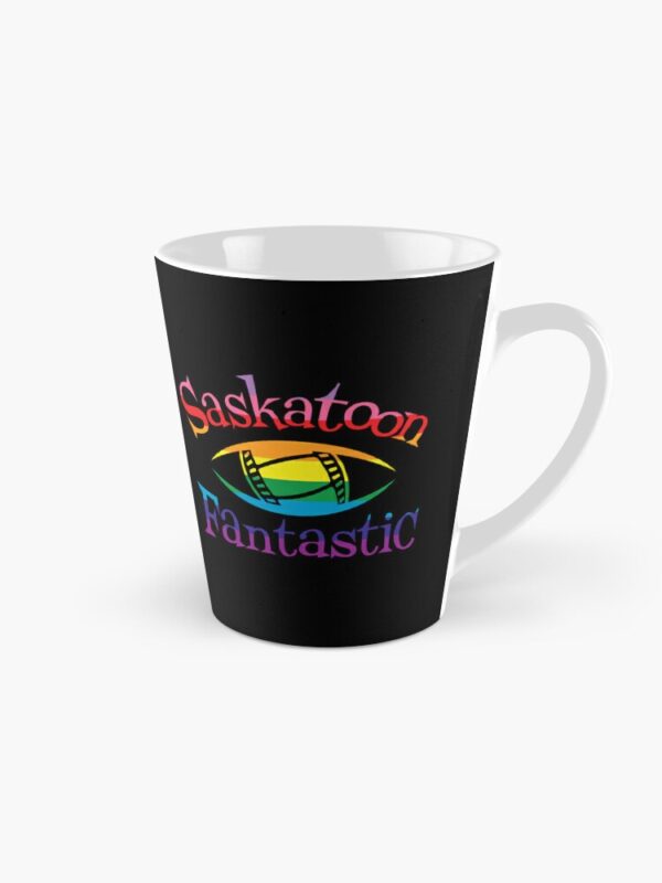 Saskatoon Fantastic Logo Tall Mug in Pride Colours