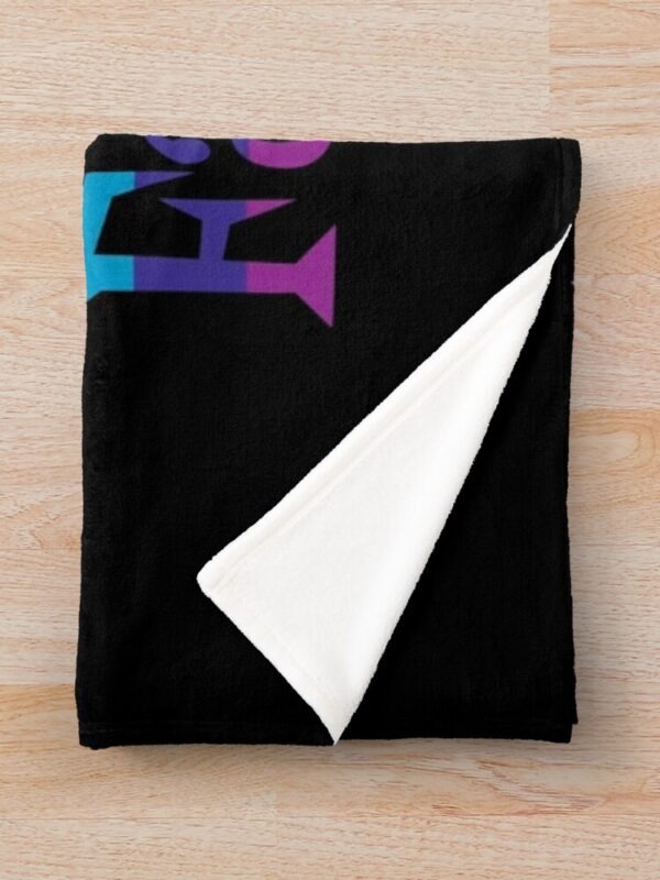 Saskatoon Fantastic Logo Throw Blanket in Pride Colours - Image 3