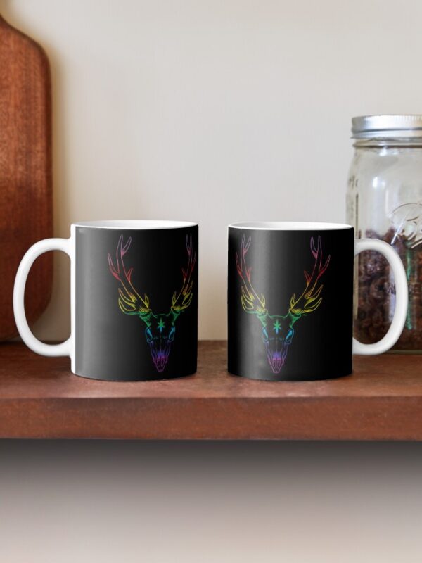Saskatoon Fantastic Deer in Pride Colours Mug - Image 2