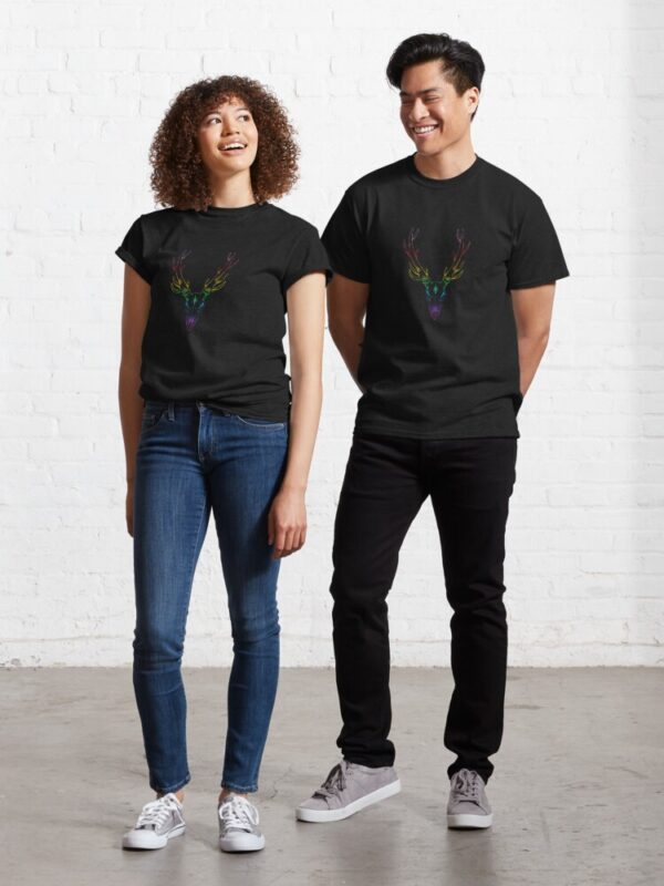 Saskatoon Fantastic Deer in Pride Colours Classic T-Shirt - Image 2