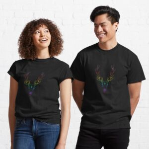 Saskatoon Fantastic Deer in Pride Colours Classic T-Shirt