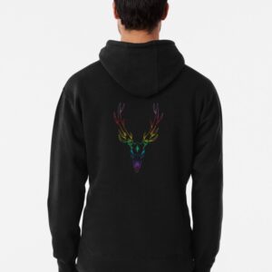 Saskatoon Fantastic Deer in Pride Colours Pull-Over Hoodie