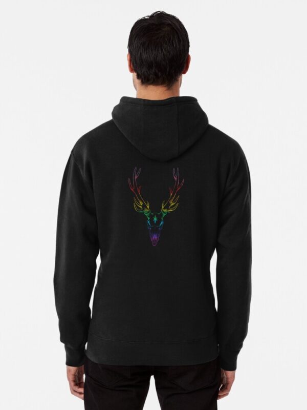 Saskatoon Fantastic Deer in Pride Colours Pull-Over Hoodie