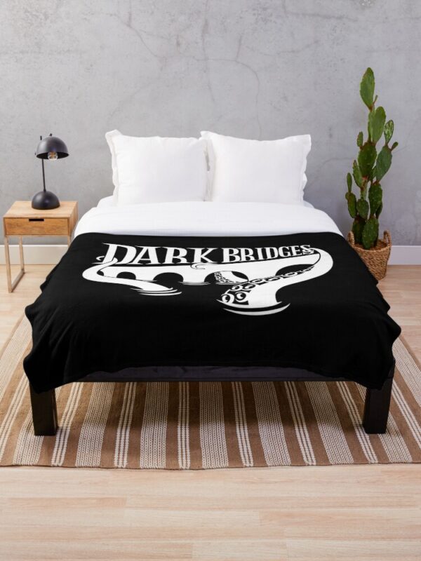 Dark Bridges Logo Throw Blanket - Image 2