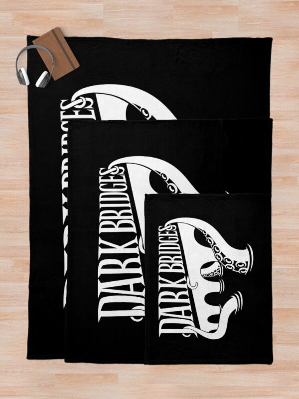 Dark Bridges Logo Throw Blanket - Image 5