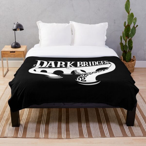 Dark Bridges Logo Throw Blanket