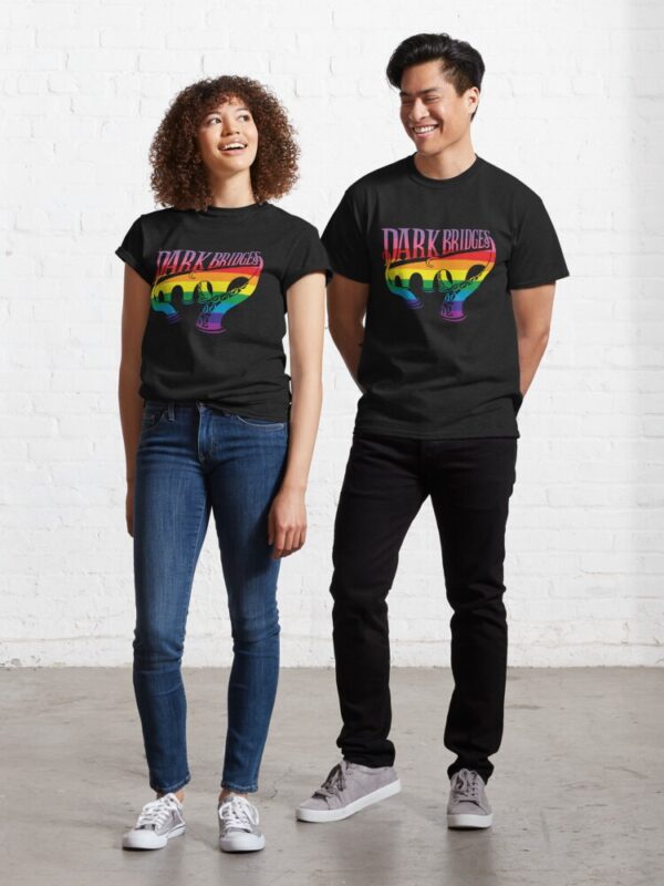 Dark Bridges Logo T-Shirt in Pride Colours - Image 2