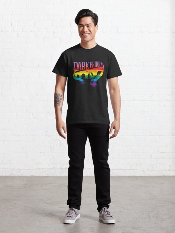 Dark Bridges Logo T-Shirt in Pride Colours - Image 4