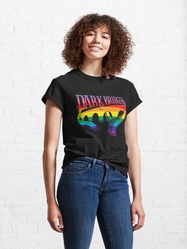 Dark Bridges Logo T-Shirt in Pride Colours - Image 5