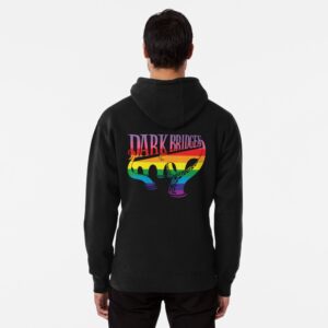 Dark Bridges Logo Pull-Over Hoodie in Pride Colours