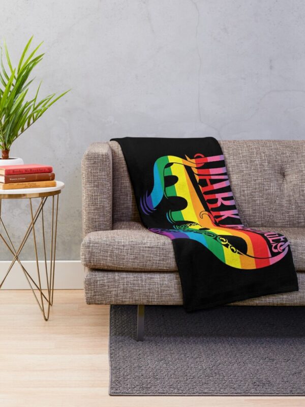 Dark Bridges Logo Throw Blanket in Pride Colours - Image 3