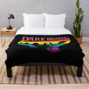 Dark Bridges Logo Throw Blanket in Pride Colours