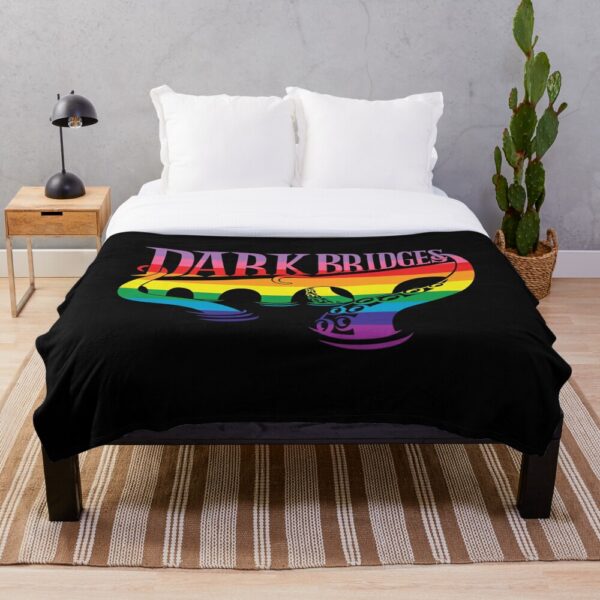 Dark Bridges Logo Throw Blanket in Pride Colours