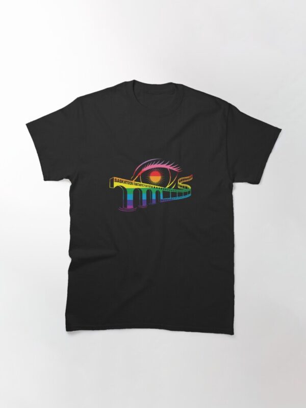Saskatoon Fantastic Old School Logo T-Shirt in Pride Colours - Image 3
