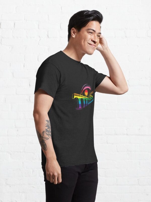 Saskatoon Fantastic Old School Logo T-Shirt in Pride Colours - Image 6