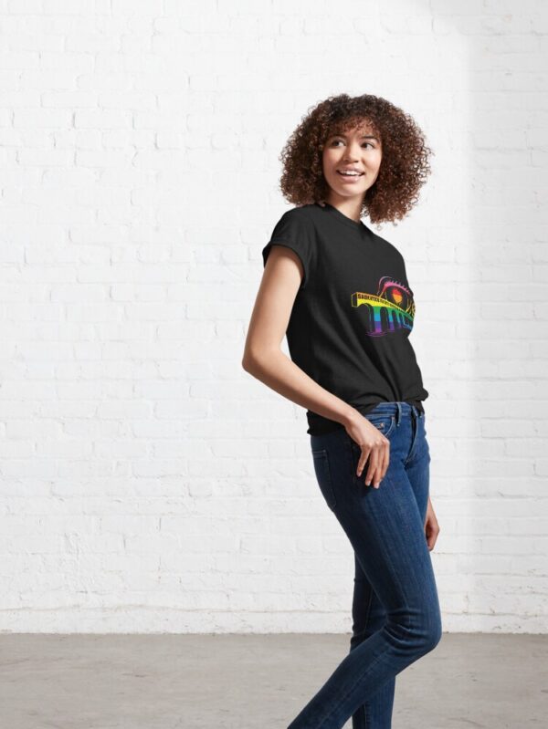 Saskatoon Fantastic Old School Logo T-Shirt in Pride Colours - Image 7