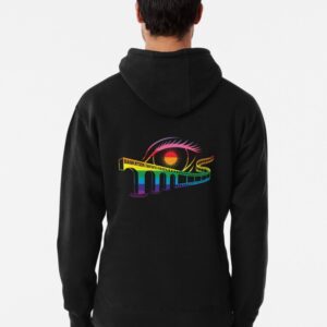 Saskatoon Fantastic Old School Logo Pull-Over Hoodie in Pride Colours