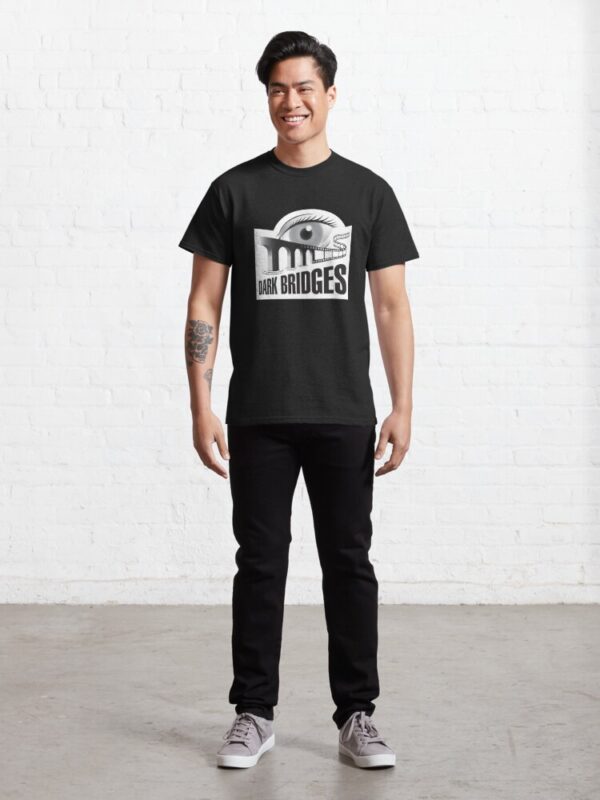 Dark Bridges Old School Logo Classic T-Shirt - Image 4