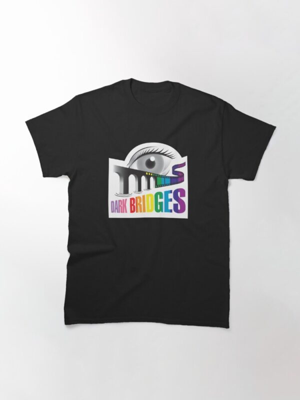 Dark Bridges Old School Logo T-Shirt in Pride Colours - Image 3