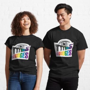 Dark Bridges Old School Logo T-Shirt in Pride Colours
