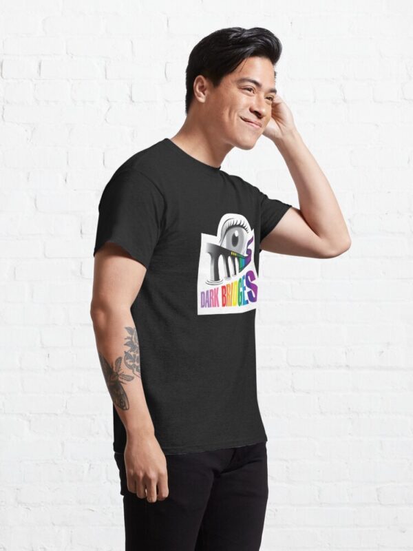 Dark Bridges Old School Logo T-Shirt in Pride Colours - Image 6
