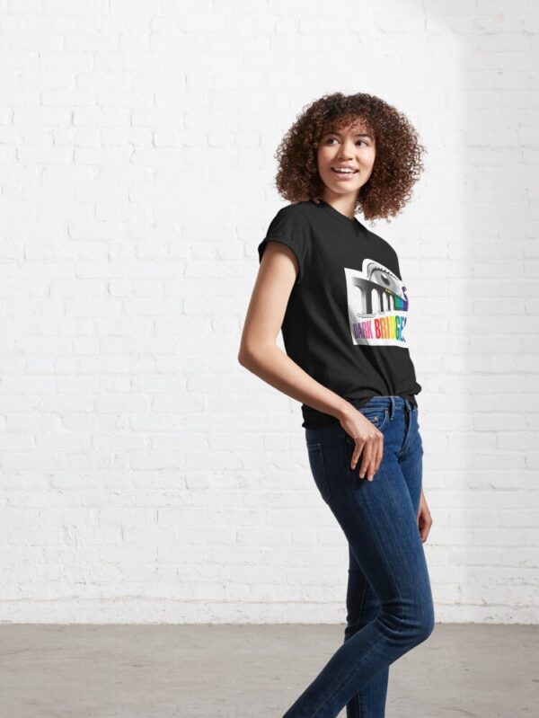 Dark Bridges Old School Logo T-Shirt in Pride Colours - Image 7