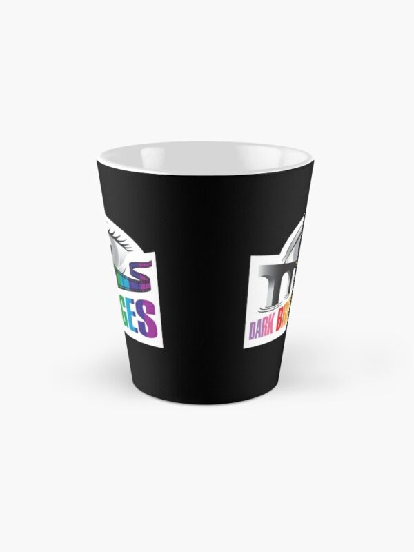 Dark Bridges Old School Logo Tall Mug in Pride Colours - Image 2